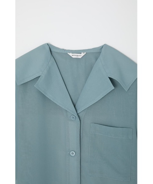 MOUSSY（マウジー）の「SAILOR COLLAR SHEER シャツ（シャツ/ブラウス 
