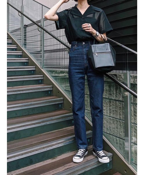 MOUSSY（マウジー）の「SAILOR COLLAR SHEER シャツ（シャツ/ブラウス 