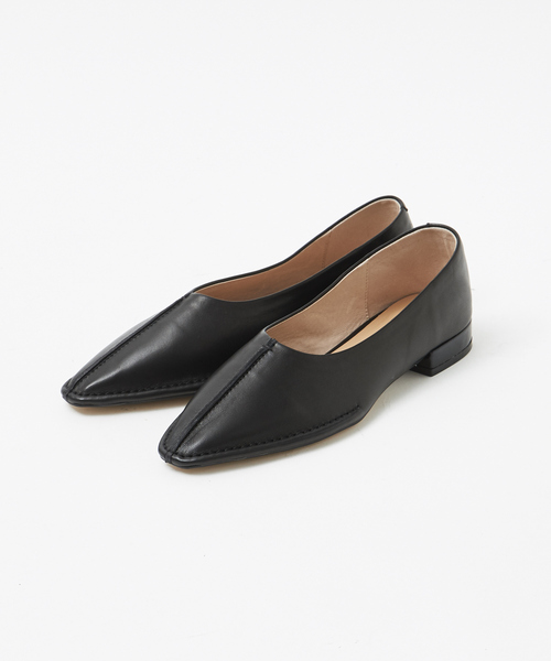 PICHE ABAHOUSE(ピシェ アバハウス)の「フロントステッチローヒールパンプス(パンプス・レディース・ホワイト/ブラック/グリーン・38/39/35/36/37)」の14枚目の写真