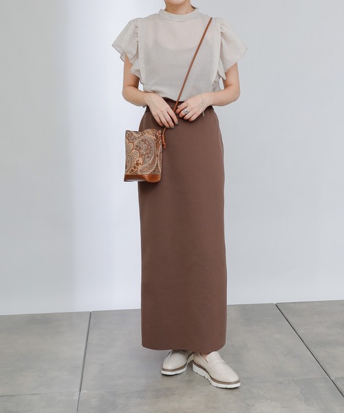 COLONY 2139(コロニートゥーワンスリーナイン)の「【WEB・一部店舗限定】肩フリルシアーブラウス(シャツ/ブラウス・レディース・グレイッシュベージュ/オフホワイト/ブラック/ライトベージュ・FREE)」の10枚目の写真