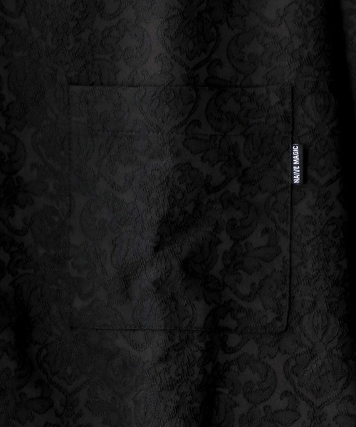 SITRY（シトリー）の「Jacquard Dress shirt/ジャガード  ドレスシャツ（シャツ/ブラウス・メンズ・ブラック/ネイビー/グリーン・M/L）」の5枚目の写真