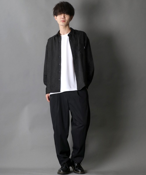 SITRY（シトリー）の「Jacquard Dress shirt/ジャガード  ドレスシャツ（シャツ/ブラウス・メンズ・ブラック/ネイビー/グリーン・M/L）」の17枚目の写真