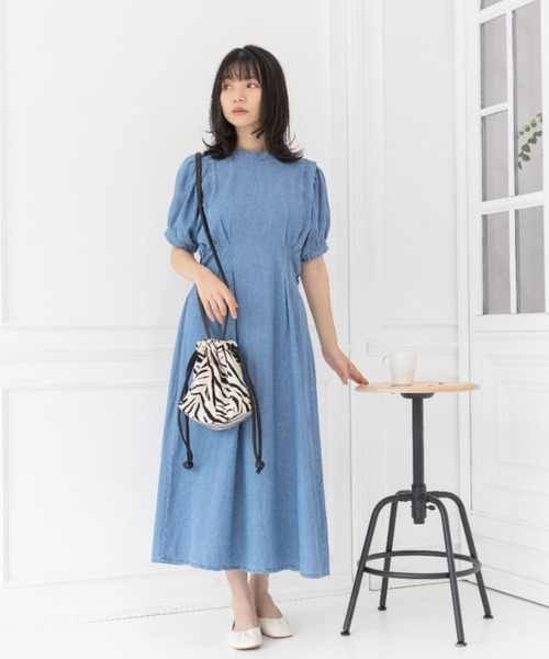 Miu Miu st ウォッシュドデニムワンピース Miu Miu st ウォッシュドデニムワンピース デニムワンピ MiuMiu(ミュウ