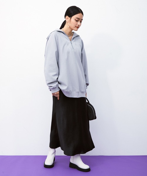 ADAM ET ROPE'（アダムエロペ）の「マーメイドラインサテンスカート（スカート・レディース・ホワイト/ブラック/ピンク・38/36）」の18枚目の写真