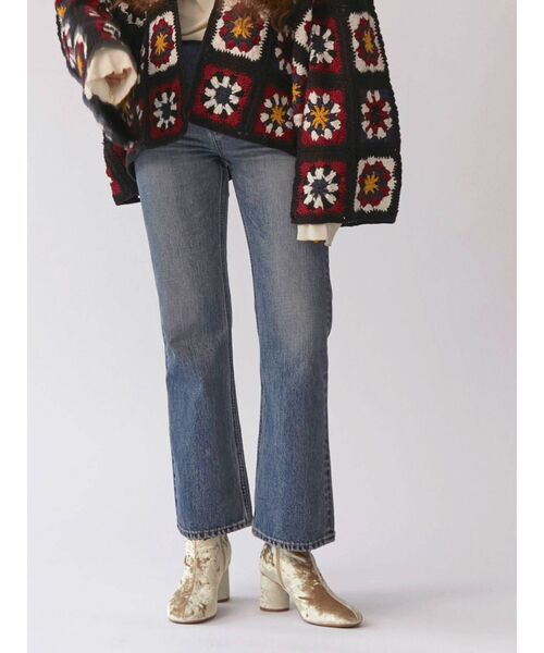 Ungrid(アングリッド)の「ハイウエストヴィンテージフレアデニム(デニムパンツ・レディース・ブルー・24inch/25inch/26inch)」の7枚目の写真