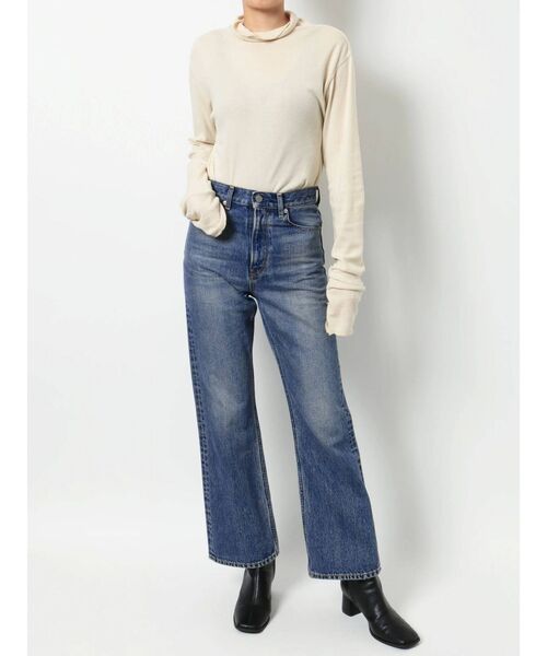 Ungrid(アングリッド)の「ハイウエストヴィンテージフレアデニム(デニムパンツ・レディース・ブルー・24inch/25inch/26inch)」の4枚目の写真