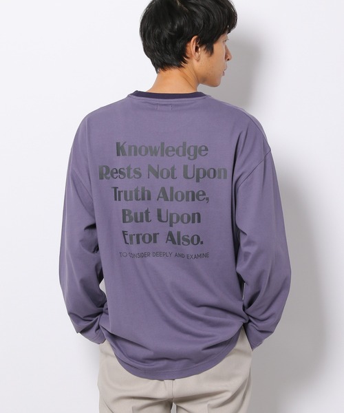 LAKOLE（ラコレ）の「【UNISEX】クレリックロングTシャツ / 228198（Tシャツ/カットソー・メンズ・ベージュ/パープル/ホワイト・LARGE/MEDIUM）」の11枚目の写真