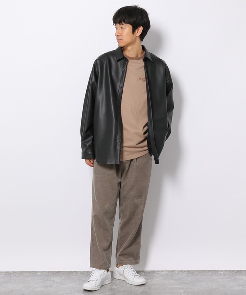 LAKOLE（ラコレ）の「【UNISEX】クレリックロングTシャツ / 228198（Tシャツ/カットソー・メンズ・ベージュ/パープル/ホワイト・LARGE/MEDIUM）」の15枚目の写真