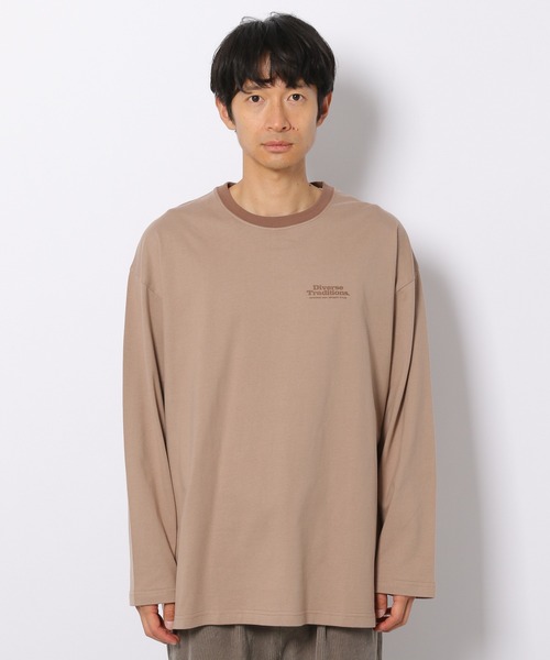 LAKOLE（ラコレ）の「【UNISEX】クレリックロングTシャツ / 228198（Tシャツ/カットソー・メンズ・ベージュ/パープル/ホワイト・LARGE/MEDIUM）」の17枚目の写真