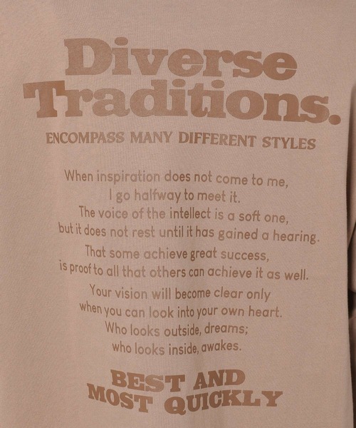 LAKOLE（ラコレ）の「【UNISEX】クレリックロングTシャツ / 228198（Tシャツ/カットソー・メンズ・ベージュ/パープル/ホワイト・LARGE/MEDIUM）」の14枚目の写真