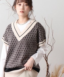 frames RAY CASSIN | 【WEB限定】ジャガードニットベスト(ベスト)