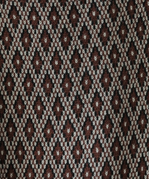 frames RAY CASSIN（フレームスレイカズン）の「【WEB限定】ジャガードニットベスト（ベスト・レディース・ブラック/ブラウン・FREE）」の17枚目の写真