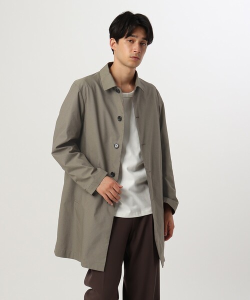 TAKEO KIKUCHI ステンカラーコート ポケット付き シンプル 【楽天市場 