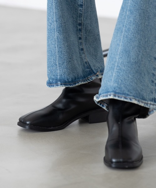 Auntie Rosa Holiday（アンティローザホリデー）の「フラットスクエアブーツ（ブーツ・レディース・ブラック/ブラウン・SMALL/MEDIUM/LARGE）」の16枚目の写真