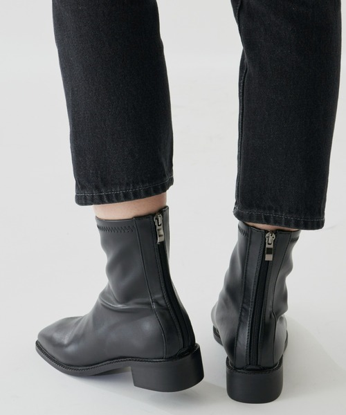 Auntie Rosa Holiday（アンティローザホリデー）の「フラットスクエアブーツ（ブーツ・レディース・ブラック/ブラウン・SMALL/MEDIUM/LARGE）」の22枚目の写真