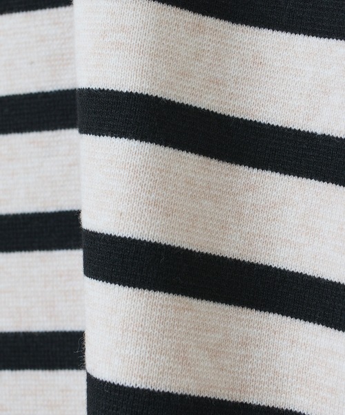 Lui's（ルイス）の「ミラノリブボーダータートルニット（ニット/セーター・メンズ・ホワイト/チャコールグレー/ブラック・FREE）」の19枚目の写真