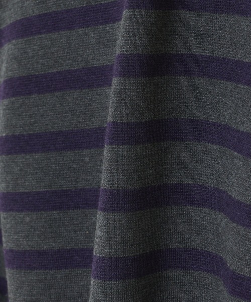 Lui's（ルイス）の「ミラノリブボーダータートルニット（ニット/セーター・メンズ・ホワイト/チャコールグレー/ブラック・FREE）」の22枚目の写真