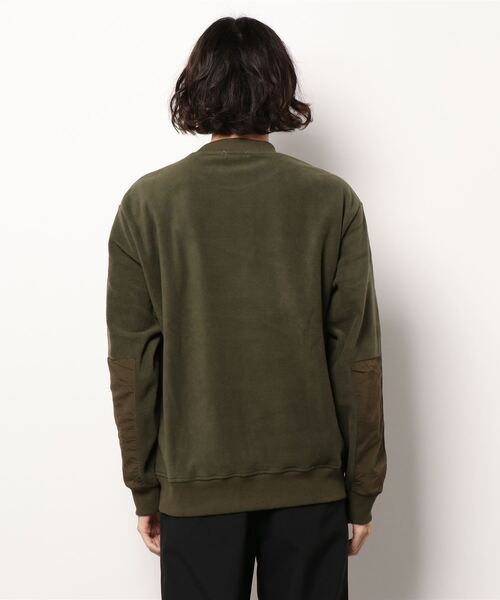 SPENDY'S Store（スペンディーズストア）の「＜Ｅ－ＢＯＸ/イーボックス＞胸ポケット配色フリース（スウェット・メンズ・カーキ/ネイビー・LL/M/L）」の4枚目の写真