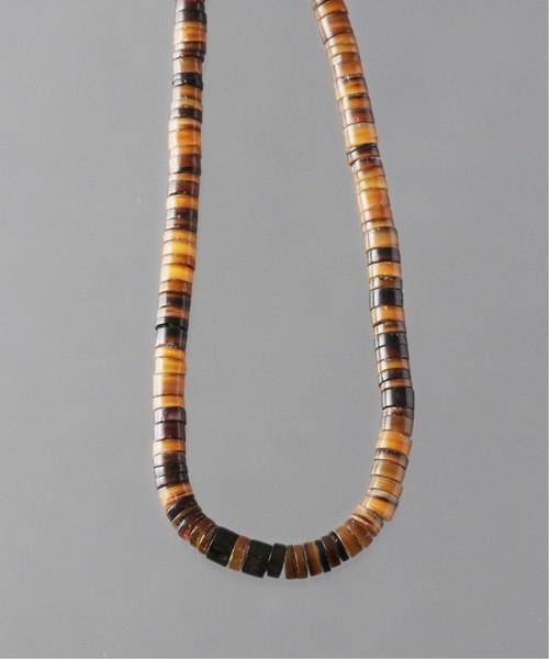 on the sunny side of the street（オンザサニーサイドオブザストリート）の「【on the sunny side of the street 】 5mm Shell Heishe Choker（ネックレス・メンズ・ブラウン系その他/ベージュ・FREE）」の2枚目の写真