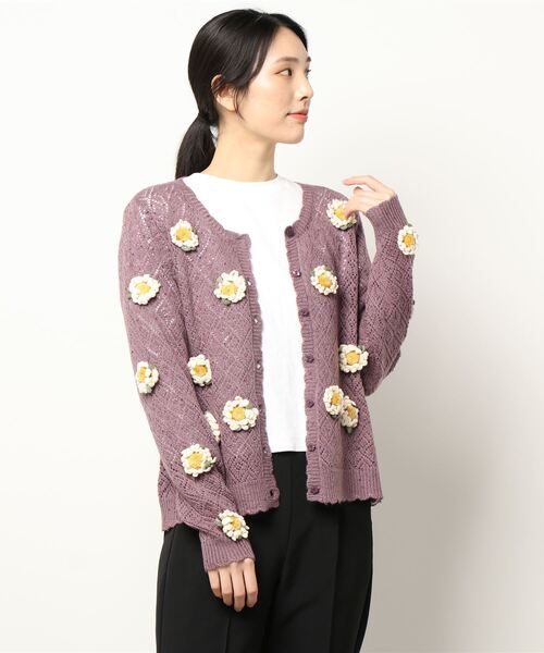 PINK HOUSE（ピンクハウス）の「テディブローチ付きひなぎくモチーフ