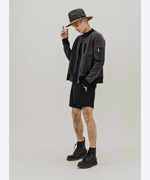 C DIEM（カルペディエム）の「mj8220-STRICH LEATHER AWARD JKT ジャケット（ブルゾン・メンズ・ブラック/チャコール・S/M/L）」の12枚目の写真