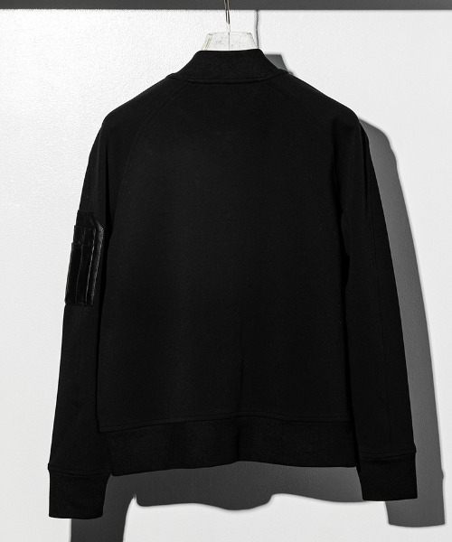 C DIEM（カルペディエム）の「mj8220-STRICH LEATHER AWARD JKT ジャケット（ブルゾン・メンズ・ブラック/チャコール・S/M/L）」の15枚目の写真