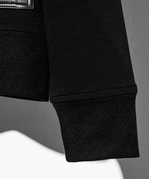 C DIEM（カルペディエム）の「mj8220-STRICH LEATHER AWARD JKT ジャケット（ブルゾン・メンズ・ブラック/チャコール・S/M/L）」の13枚目の写真