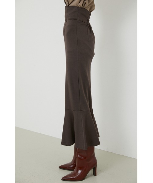 rienda（リエンダ）の「カットマーメイドハイウエストスカート（スカート・レディース・ブラック/ブラウン/スモークピンク/グリーン・SMALL/MEDIUM）」の13枚目の写真