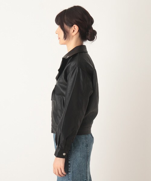 Cutie Blonde（キューティーブロンド）の「◆blistorm フェイクレザーライダースジャケット（ライダースジャケット・レディース・ブラック・02/03）」の4枚目の写真