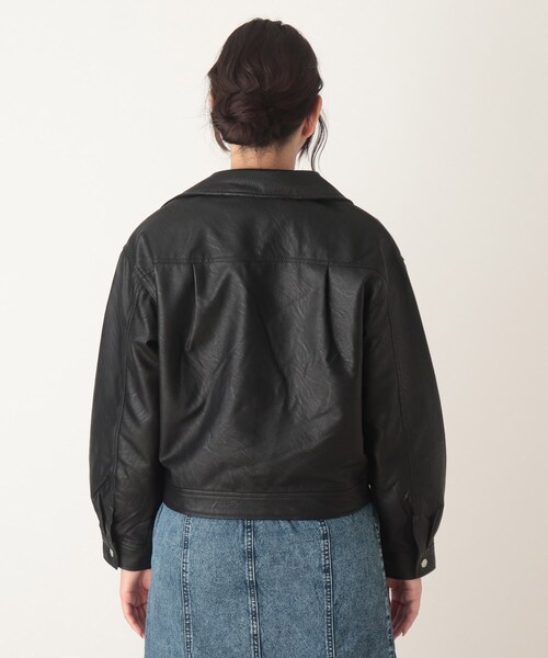 Cutie Blonde（キューティーブロンド）の「◆blistorm フェイクレザーライダースジャケット（ライダースジャケット・レディース・ブラック・02/03）」の6枚目の写真