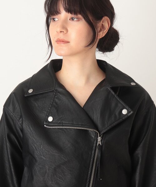 Cutie Blonde（キューティーブロンド）の「◆blistorm フェイクレザーライダースジャケット（ライダースジャケット・レディース・ブラック・02/03）」の7枚目の写真