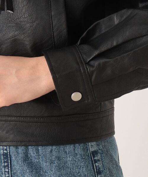 Cutie Blonde（キューティーブロンド）の「◆blistorm フェイクレザーライダースジャケット（ライダースジャケット・レディース・ブラック・02/03）」の5枚目の写真