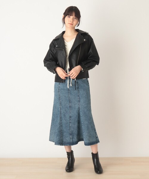 Cutie Blonde（キューティーブロンド）の「◆blistorm フェイクレザーライダースジャケット（ライダースジャケット・レディース・ブラック・02/03）」の10枚目の写真