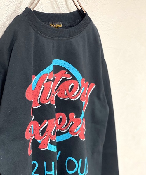 Life Support Products(ライフサポートプロダクツ)の「ヴィンテージプリントロンT/オールドアメリカン(L-6792/80~150cm)(Tシャツ/カットソー・キッズ・ホワイト/チャコール/ブラック/グリーン/マスタード・80/90/95/100/110/120/130/140/150)」の8枚目の写真
