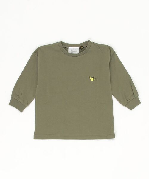 Mark Gonzales（マーク・ゴンザレス）の「(What it isNt)ARTART BY MARKGONZALES/マークゴンザレス キッズ ロンT 47210127（Tシャツ/カットソー・キッズ・グリーン/ホワイト・100cm/110cm/120cm/130cm/140cm/150cm/160cm）」の2枚目の写真