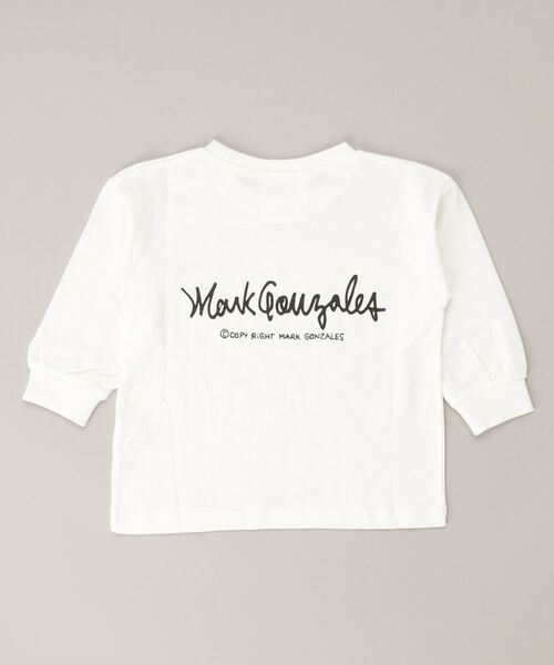 Mark Gonzales（マーク・ゴンザレス）の「(What it isNt)ARTART BY MARKGONZALES/マークゴンザレス キッズ ロンT 47210127（Tシャツ/カットソー・キッズ・グリーン/ホワイト・100cm/110cm/120cm/130cm/140cm/150cm/160cm）」の3枚目の写真