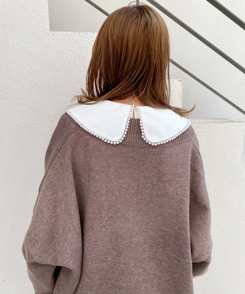 one after another NICE CLAUP（ワンアフターアナザーナイスクラップ）の「【WEB限定商品】ビッグシルエットカーディガン（カーディガン/ボレロ・レディース・ブラック/ベージュ/アイボリー/モカ・FREE）」の18枚目の写真