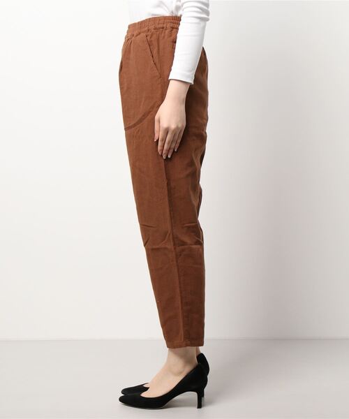 Samansa Mos2（サマンサ モスモス）の「柄アソートテーパードパンツ（その他パンツ・レディース・キナリ/チャコール/ネイビー/ブラウン/ブラック・ﾌﾘ-）」の9枚目の写真