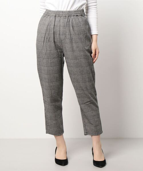 Samansa Mos2（サマンサ モスモス）の「柄アソートテーパードパンツ（その他パンツ・レディース・キナリ/チャコール/ネイビー/ブラウン/ブラック・ﾌﾘ-）」の12枚目の写真