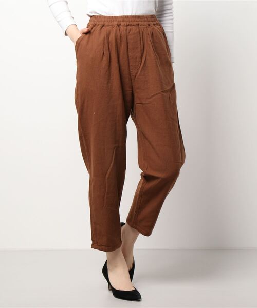 Samansa Mos2（サマンサ モスモス）の「柄アソートテーパードパンツ（その他パンツ・レディース・キナリ/チャコール/ネイビー/ブラウン/ブラック・ﾌﾘ-）」の7枚目の写真