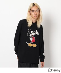 Disney | ◆DISNEY ディズニー/mobus ミッキーマウス 長袖Tシャツ(Tシャツ/カットソー)