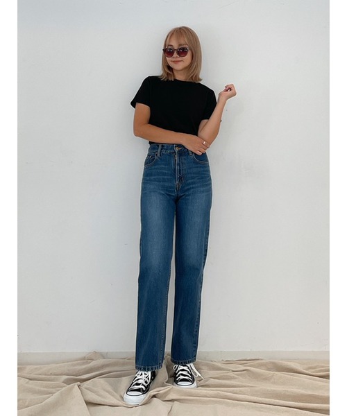 Vicente（ヴィセンテ）の「HONEY collaboration straight denim（デニムパンツ・レディース・インディゴブルー/ブルー/ネイビー・S/M/XS）」の5枚目の写真