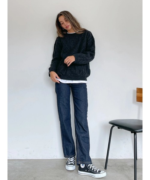 Vicente（ヴィセンテ）の「HONEY collaboration straight denim（デニムパンツ・レディース・インディゴブルー/ブルー/ネイビー・S/M/XS）」の11枚目の写真