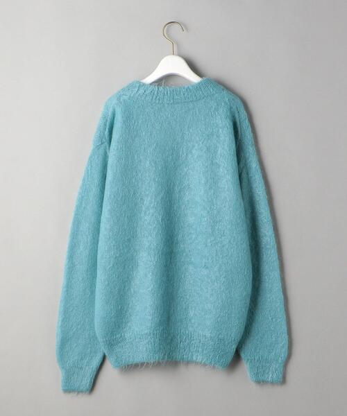AURALEE(オーラリー)の「<AURALEE>モヘヤミックス Vネックニット プルオーバー Ψ(ニット/セーター・レディース・グレー/ターコイズブルー・1)」の5枚目の写真