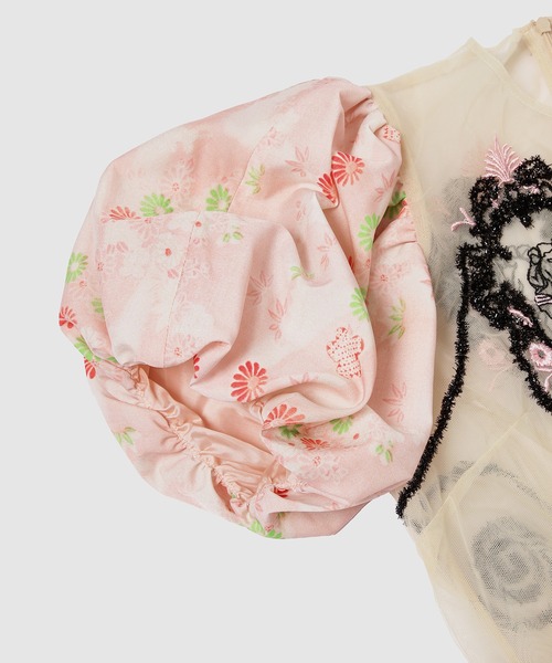 Simone Rocha（シモーネロシャ）の「SHORT PUFF SLEEVE BLOUSE WITH PLEATED PATCH（シャツ/ブラウス・レディース・マルチ・36）」の5枚目の写真