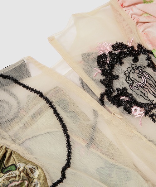 Simone Rocha（シモーネロシャ）の「SHORT PUFF SLEEVE BLOUSE WITH PLEATED PATCH（シャツ/ブラウス・レディース・マルチ・36）」の3枚目の写真