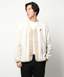 KANGOL | 【KANGOL/カンゴール】プードルフリース ビッグシルエット ノーカラージャケット(ノーカラージャケット)