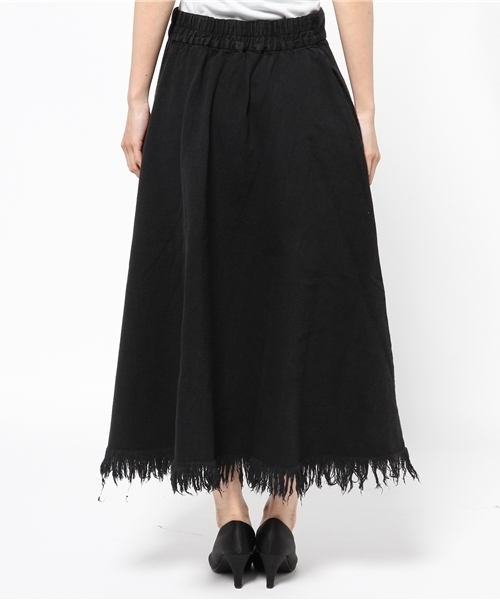 Kastane（カスタネ）の「【Kastane】断ち切りフレアスカート（スカート・レディース・ブラック/ブルー・FREE）」の5枚目の写真