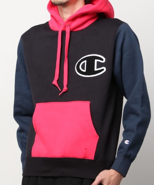 Champion(チャンピオン)の「Champion チャンピオン 裏起毛プルオーバー スウェットパーカー(パーカー・メンズ・ホワイト/ブラック/パープル・S/M/L/XL)」の19枚目の写真