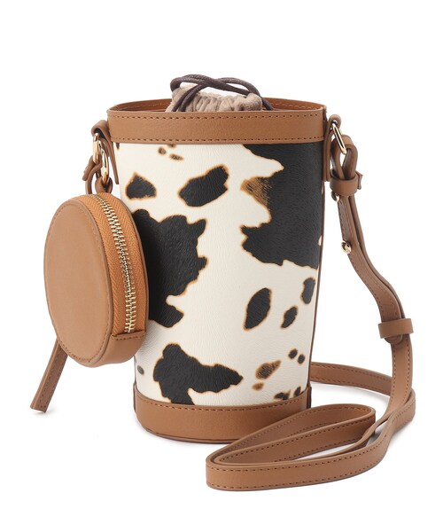 SHOO・LA・RUE（シューラルー）の「◆【巾着・ポーチ付】ショルダー（ショルダーバッグ・レディース・ブラック系/ダークブラウン系/ベージュ系・00）」の3枚目の写真